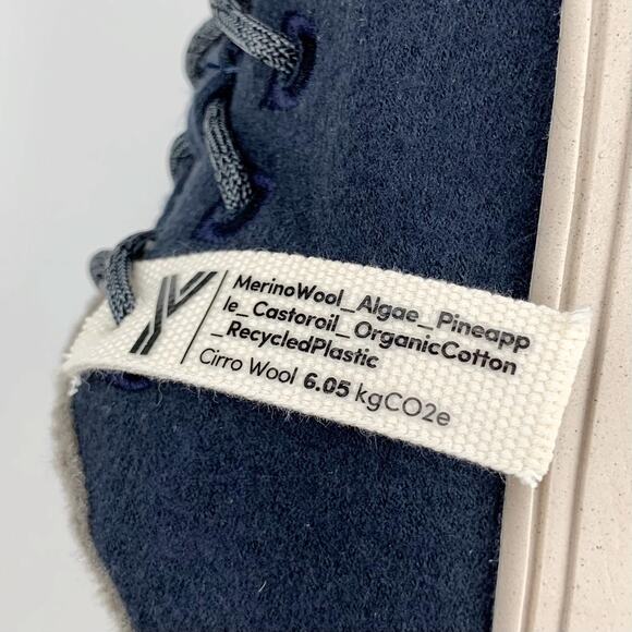 YY Nation Cirro Merino Wool Sneakers Blue Cream Casual Comfort Mens 7.5 Womens 9 - Picture 8 of 11